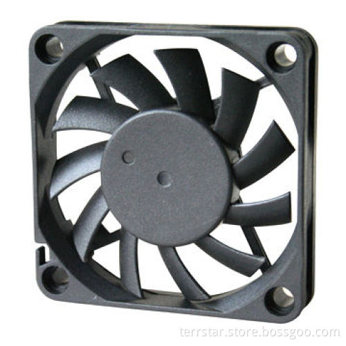 Cooling Fan, Measures 60x60x10mm, 5/12/24V, Available in Various Performances and Voltages